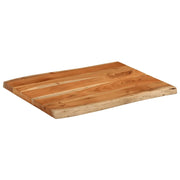 vidaXL Piano Tavolo 90x60x2,5 cm Rettangolare Legno Acacia Bordi Vivi
