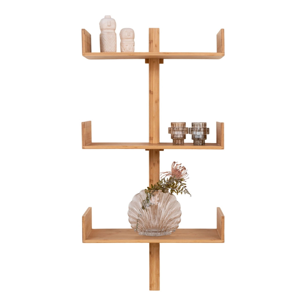 Mensola Villa, Marrone, Bamboo, 25x50x102 cm