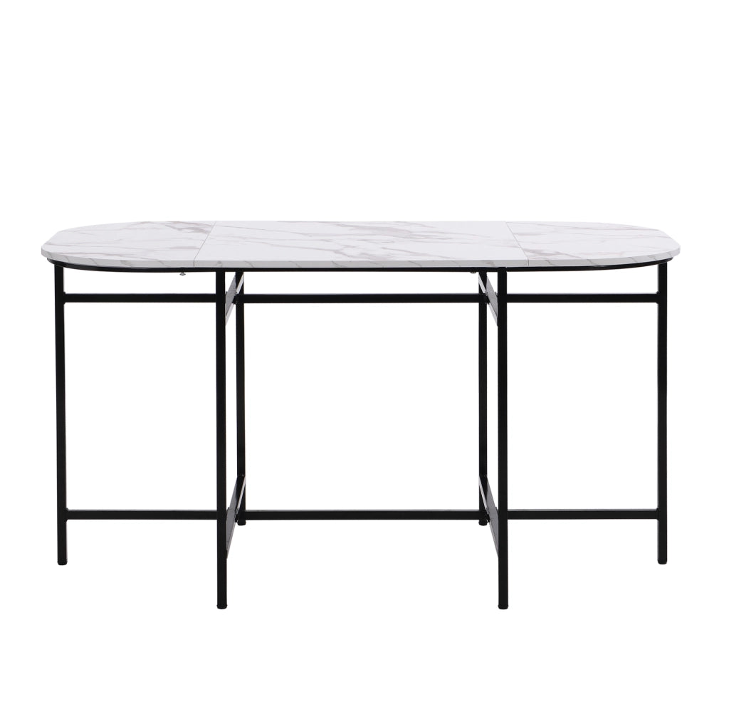 Set da pranzo 140x80x76 cm; 6 posti; in MDF nero