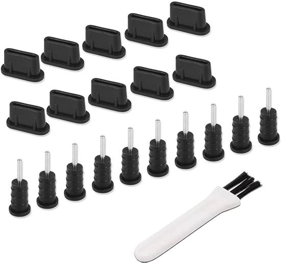 Set di 10 Copricuscini in Silicone con Pennello per Tipo C