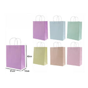 Trade Shop - Set 3 Pezzi Buste Borsa Da Regalo Sacchetti Carta Vari Colori 42x31x12cm 68492 -