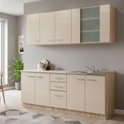 Cucinino Ieri, Cucina 2 Cassetti, Elettrodomestici non inclusi, Beige