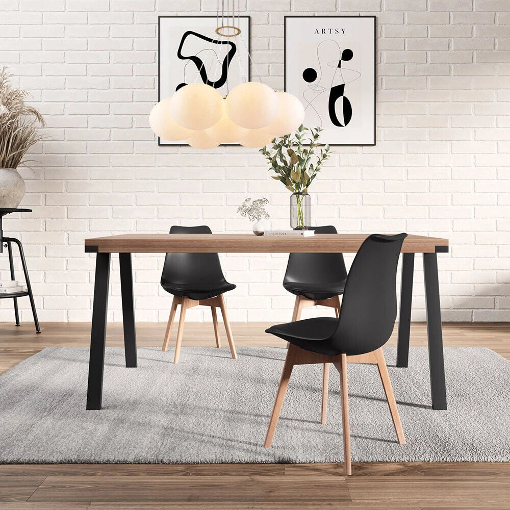 Lampadario a sospensione color bronzo lampada minimal da soffitto con sette sfere bianche opache attacco lampadine G9