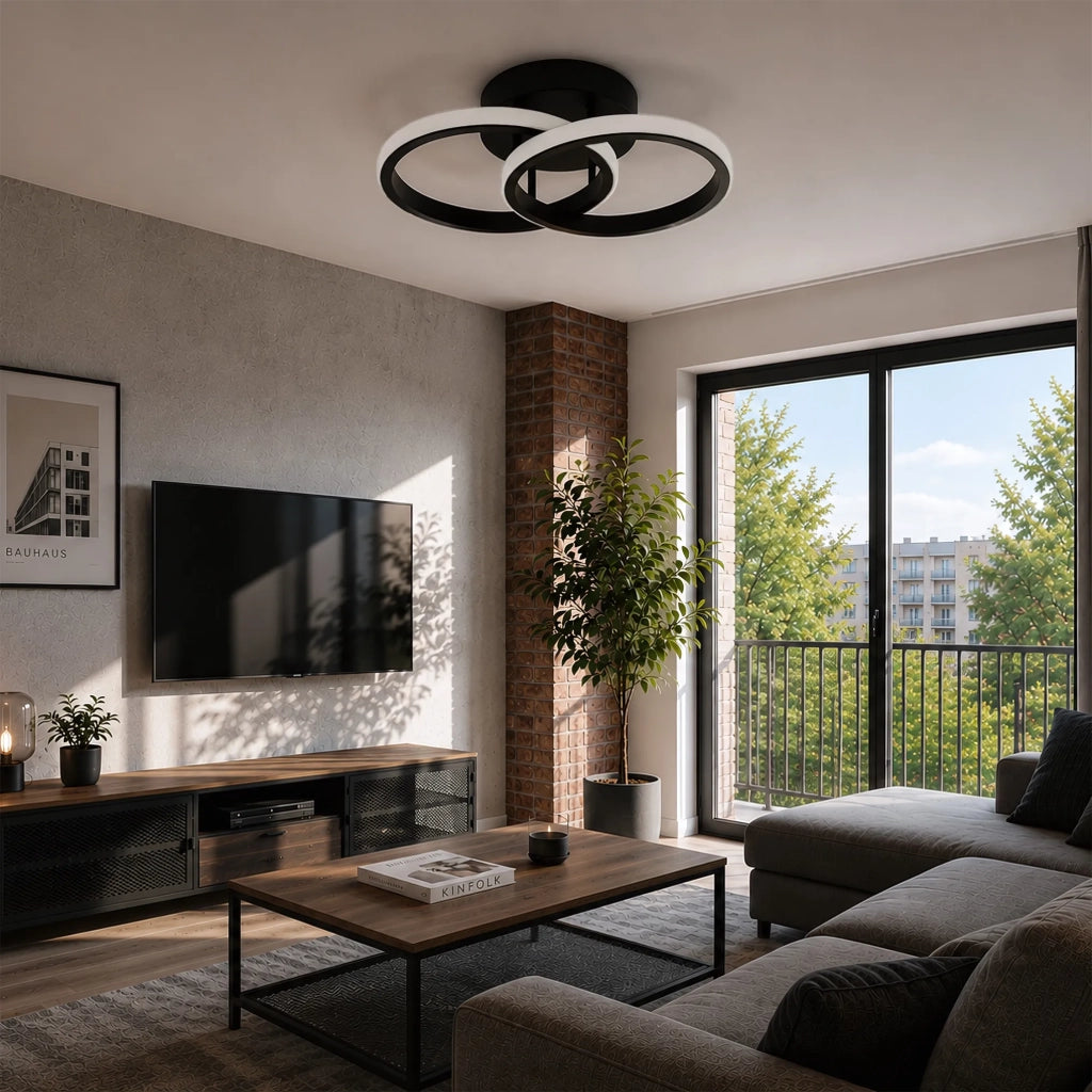 Lampada Da Soffitto A Led Lhj121-c Nera