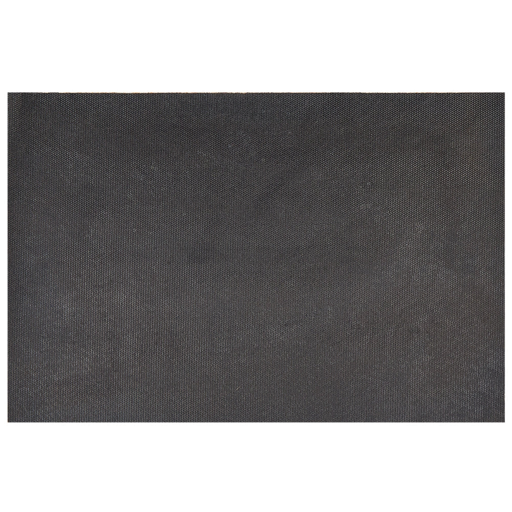 Zerbino in fibra di cocco naturale con fondo in PVC antiscivolo 40 x 60 cm motivo di foglie di felce, decorazione moderna per interni