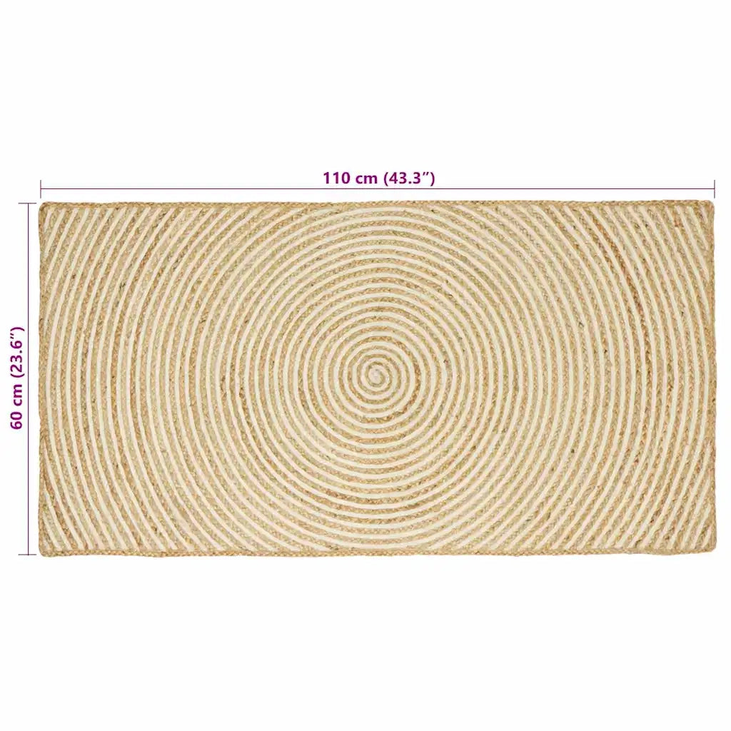 Tappeti per area Bianco 60 x 110 cm Juta 42010709