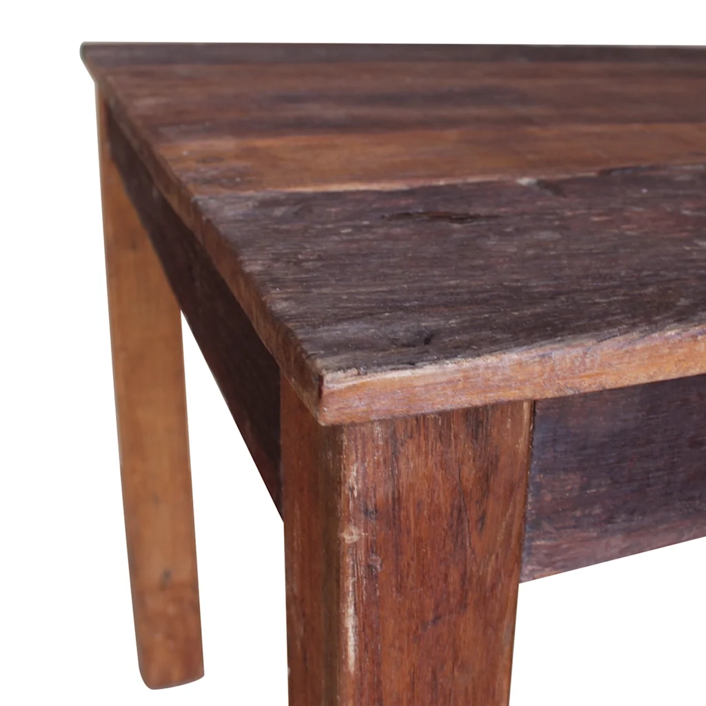 Tavolo da Pranzo in Legno Massello di Recupero Misto 82x80x76cm 244495