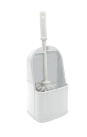 Portascopino Spazzola WC in Plastica Scovolo Bianco Lusso