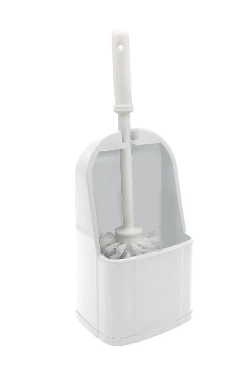 Portascopino Spazzola WC in Plastica Scovolo Bianco Lusso