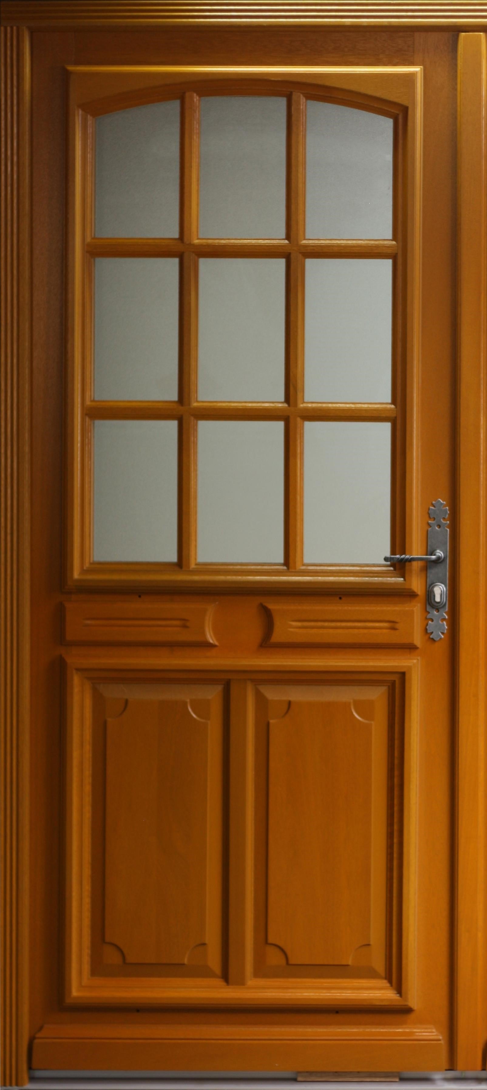 Porta d'ingresso in legno Exo modello 'Marine' 215X80 Porta a sinistra senza maniglia