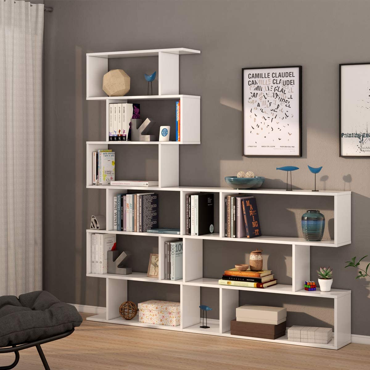 Libreria Alta Athena 192Hx80X25 Bianco