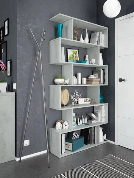 libreria alta athena 192hx80x25 cemento