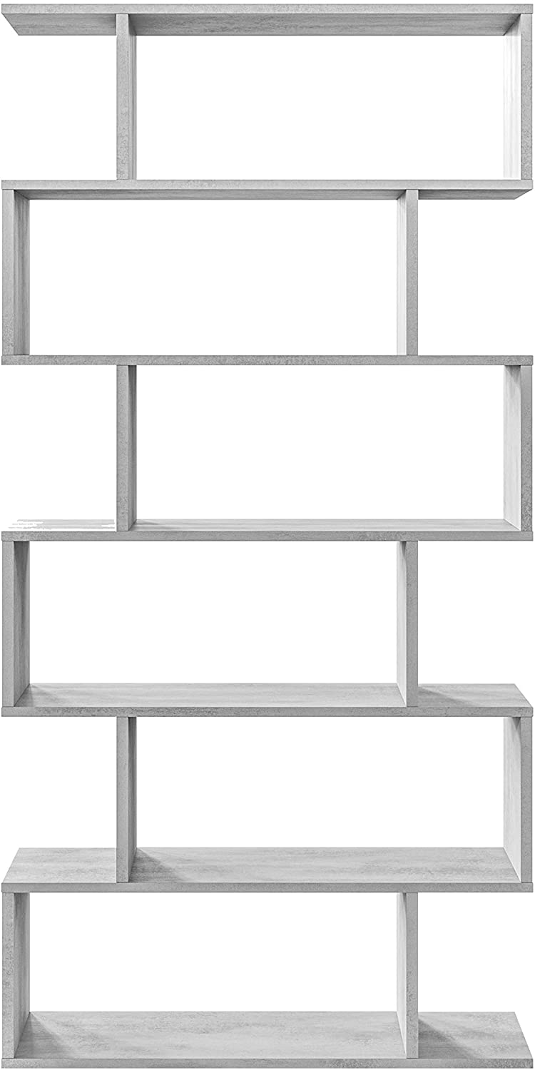 libreria alta athena 192hx80x25 cemento