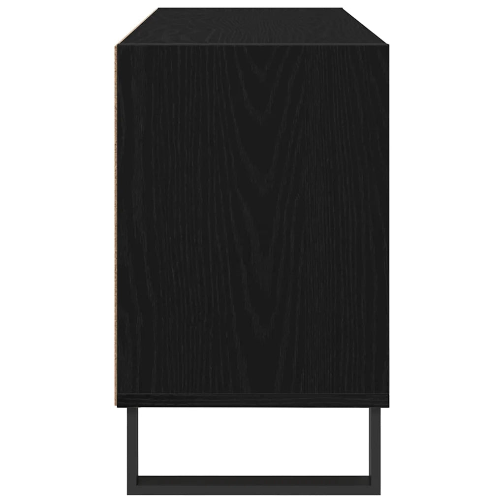 Mobile TV 103,5 x 30 x 50 cm Rovere Nero Legno ingegnerizzato 881928