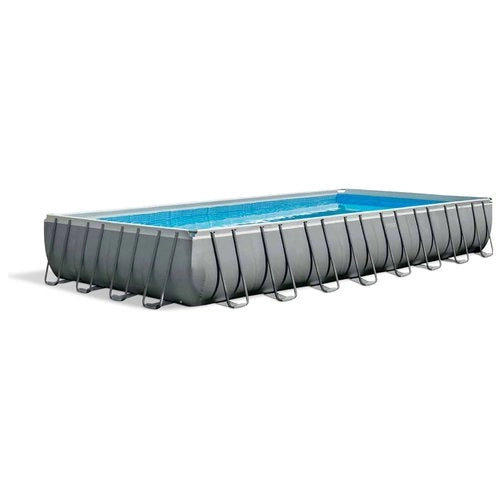 Piscina intex 26364 ultra xtr frame con pompa a sabbia antracite