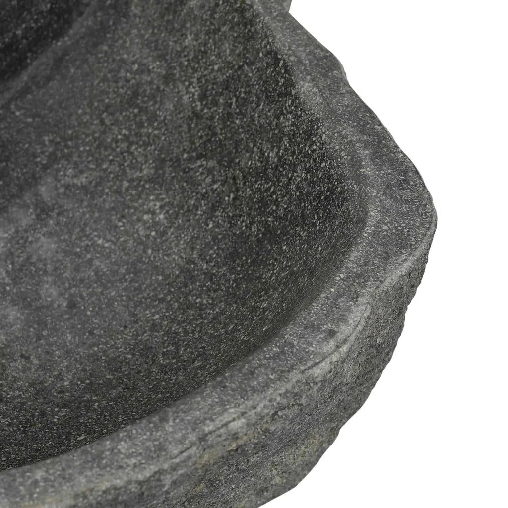 Lavabo a parete Grigio 45 x 35 x 15 cm Pietra fiume 4103952