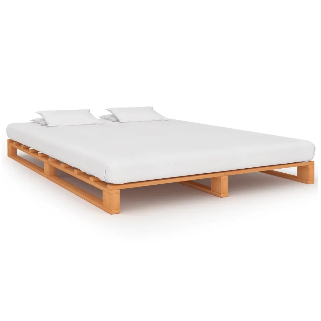 Giroletto in Pallet Marrone Legno Massello di Pino 140x200 cm cod mxl 62274