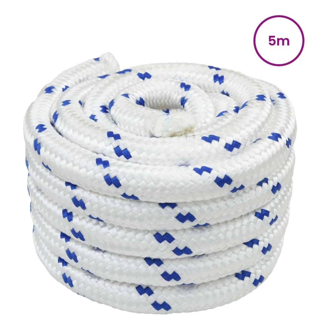 Corda da Barca 5 m 4 Bianco e Blu PP 42029549