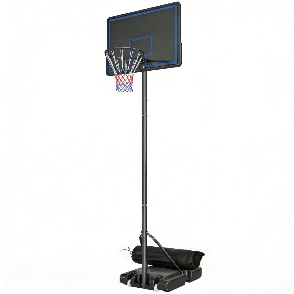 Panier da Basket Regolabile in Altezza ¨C zephmum ¨C 1.35-3.05m Blu con Ruote e Base