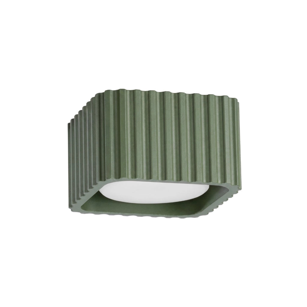 Plafoniera RIFF 1 verde oliva Gx53
