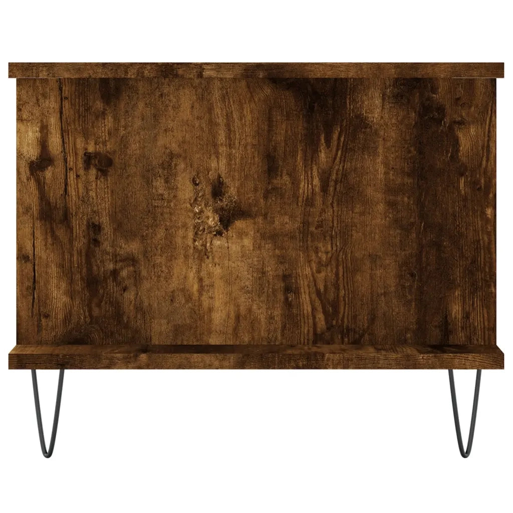 Tavolino da Salotto-Tavolino da soggiorno-Tavolo Rovere Fumo 90x50x40cm in Legno Multistrato 555030