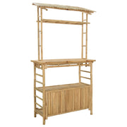 Tavolino da Giardino | Tavolo da bar da esterno Naturale 110 x 50 x 210 cm Bamb¨´