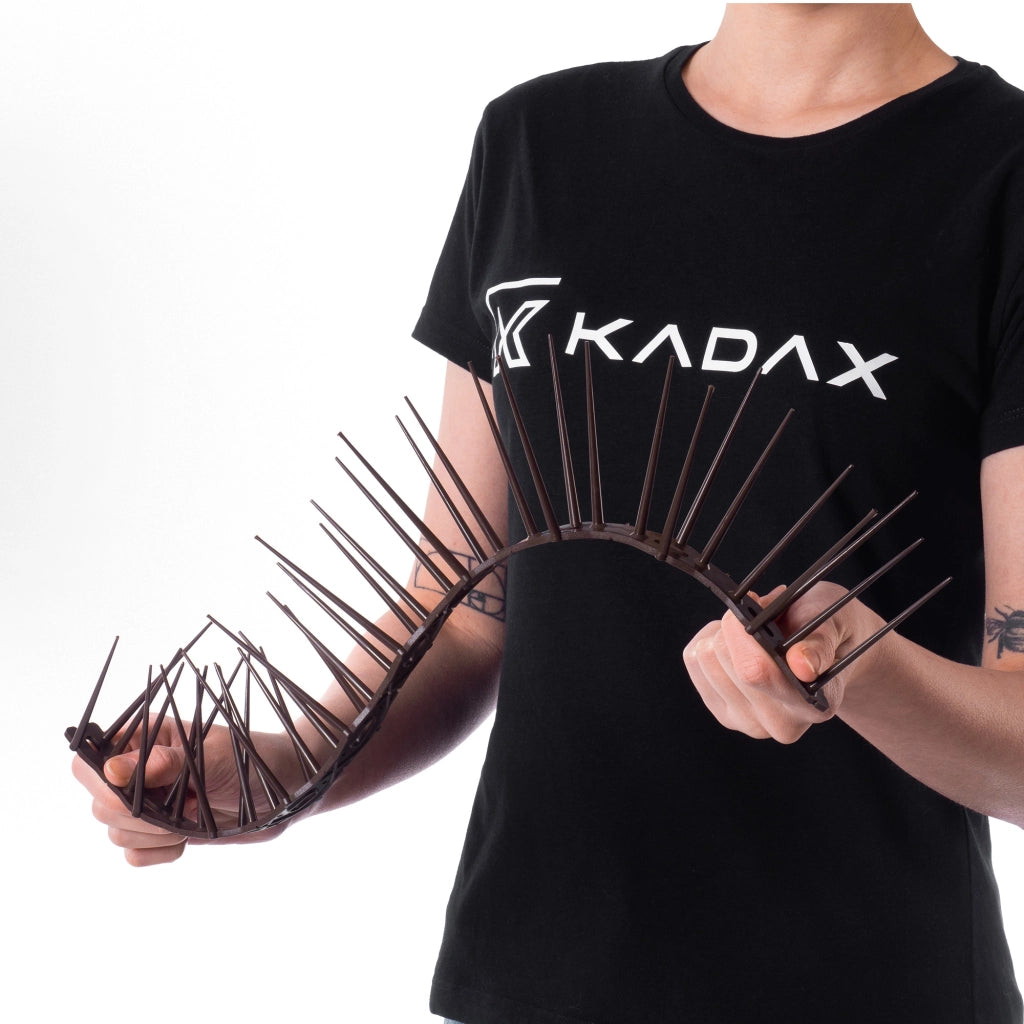 Punte dissuasive per uccelli KADAX in plastica, alte 48,5 cm, sicure.