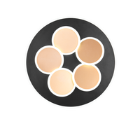 Plafoniera LED, metallo, nero e oro, D 50 cm, Mandala