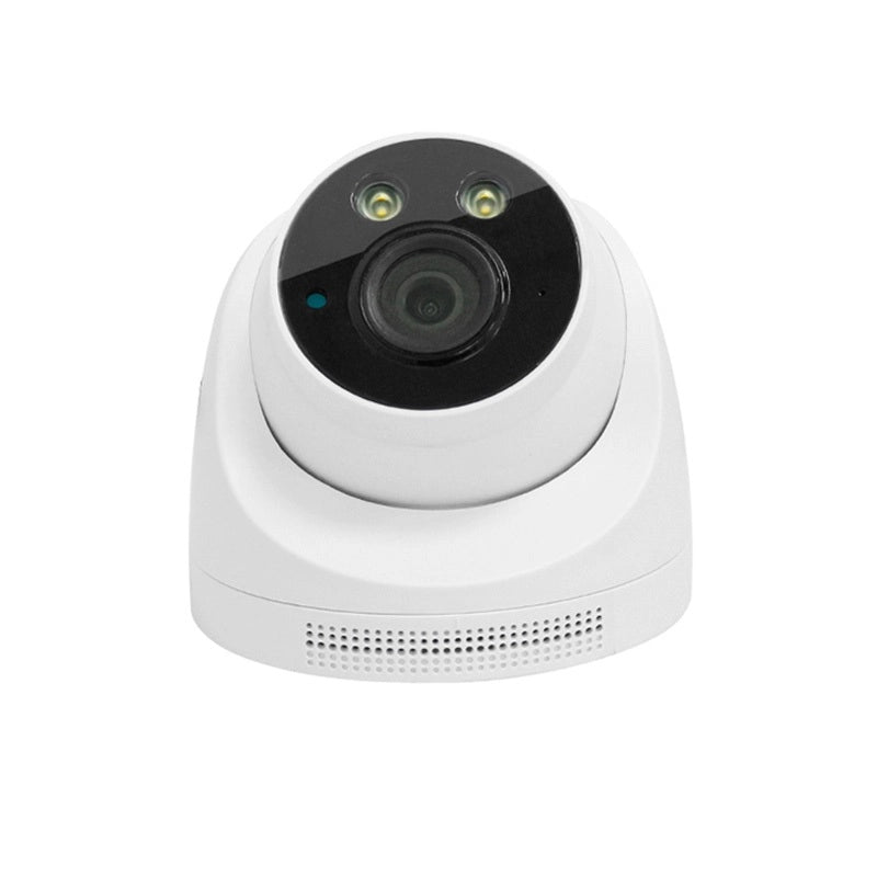Telecamera Videosorveglianza Dome 5 mpx 3.6 IP POE 2 Led Full Color con Microfono Audio da Esterno