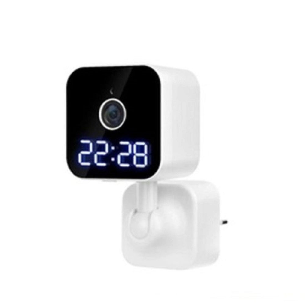 Trade Shop - Fotocamera Hd 1080p Wifi Sicurezza Ip Home Cam Visione Notturna Orologio Q-sx909 -