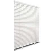 Tenda Veneziana 80x180 Cm Alluminio Bianca Lamelle Inclinabili 25 mm Parasole Finestre Porte