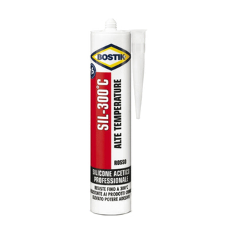 BOSTIK SILICONE SIL-300 C ALTE TEMPERAT 300 ML CART- 12,0 pz