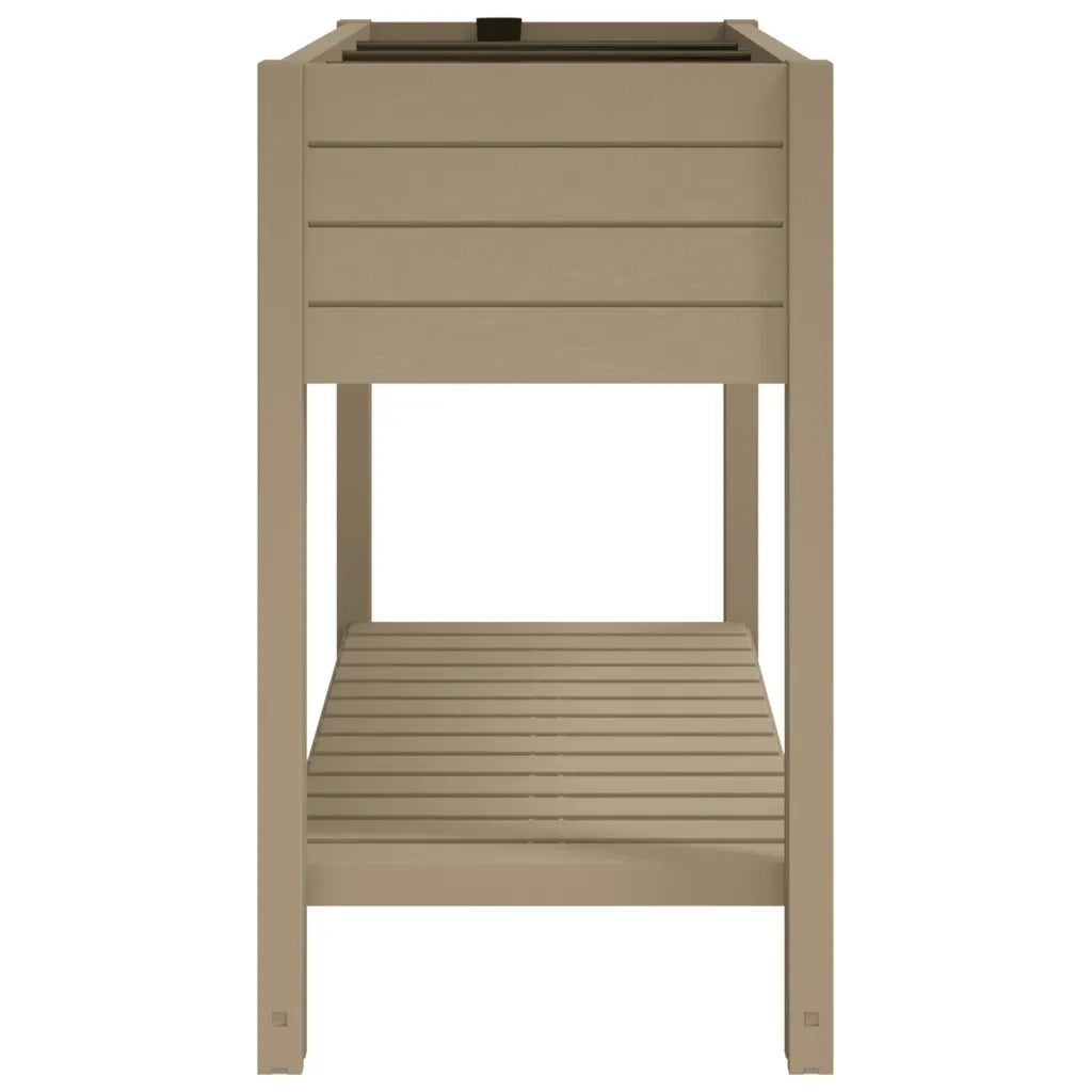 Fioriera da Giardino Marrone Chiaro 110x45x79 cm Polipropilene 364176