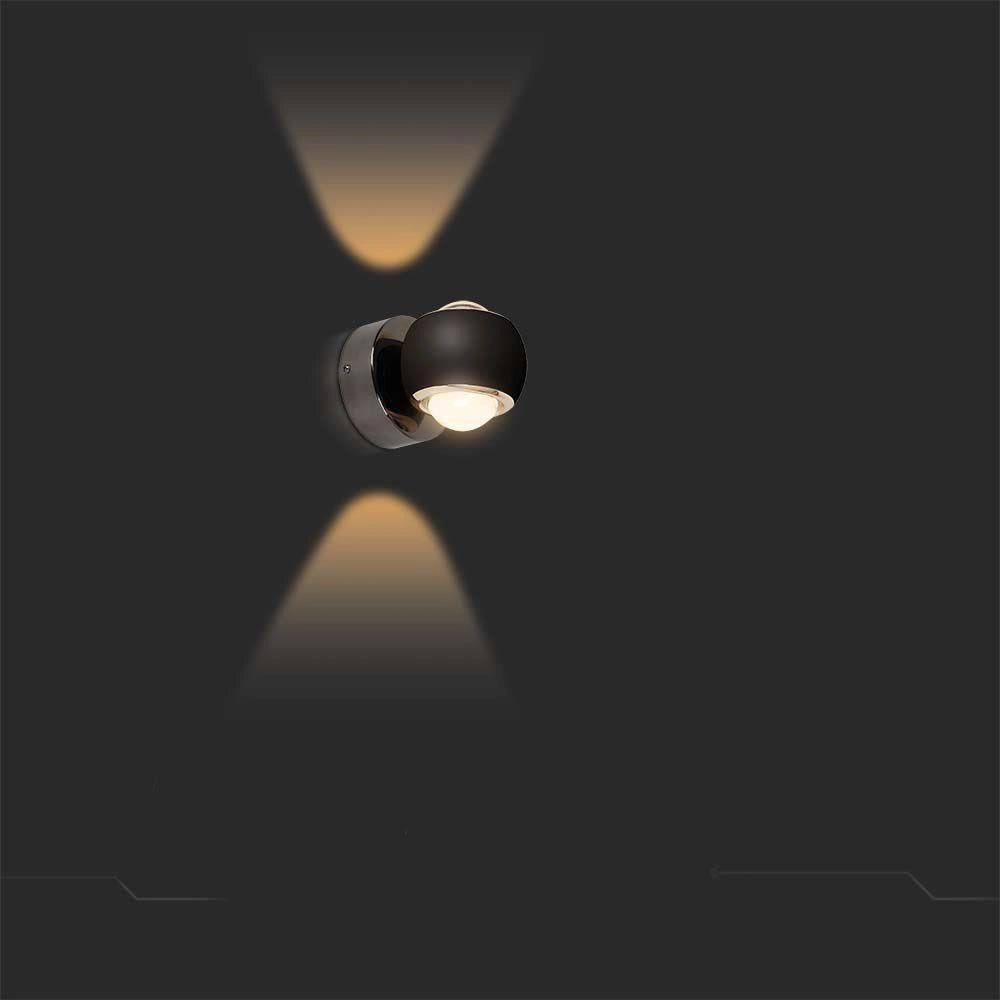 V-TAC Applique LED 10W Nero su/giù 3000K 950lm VT-7504