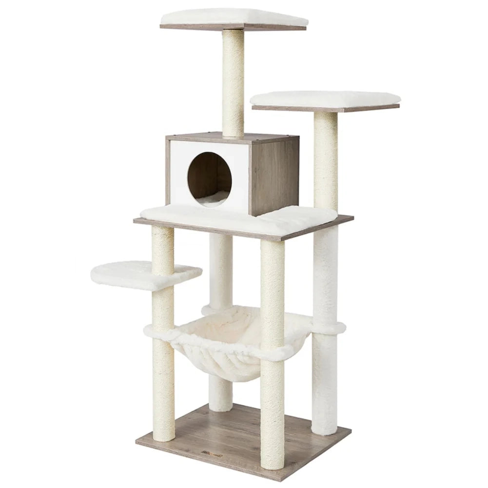 Tiragraffi torre gioco 138 cm nicchia grigio 12_0003890