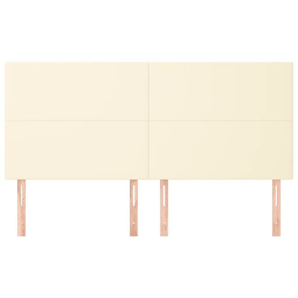 Testiera 4 pz Crema 80x5x78/88 cm in Similpelle cod mxl 50339