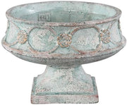 Vaso a forma di fiore in cemento - H18 x Ø255 cm - Blu