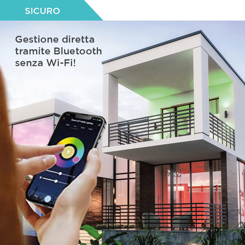 Fsl lampadina smart led gu10 dimmerabile 6w luce cct compatibile con app bluetooth