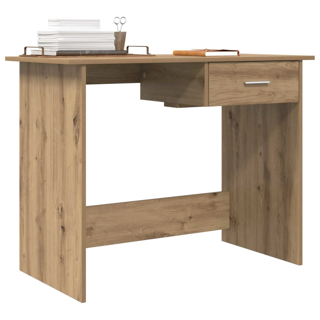 Scrivania Rovere artigianale 100 x 50 x 76 cm Legno multistrato 875249