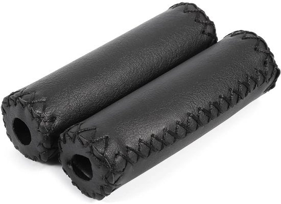 Manubri antiscivolo per bicicletta - Materiale: pelle sintetica - Ergonomici - Universali - Dimensioni: 3,3 cm - Manubri per bicicletta