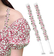 Bande di sostegno elastico flessibili con disegno a righe e fiori - set da 2 - per donne
