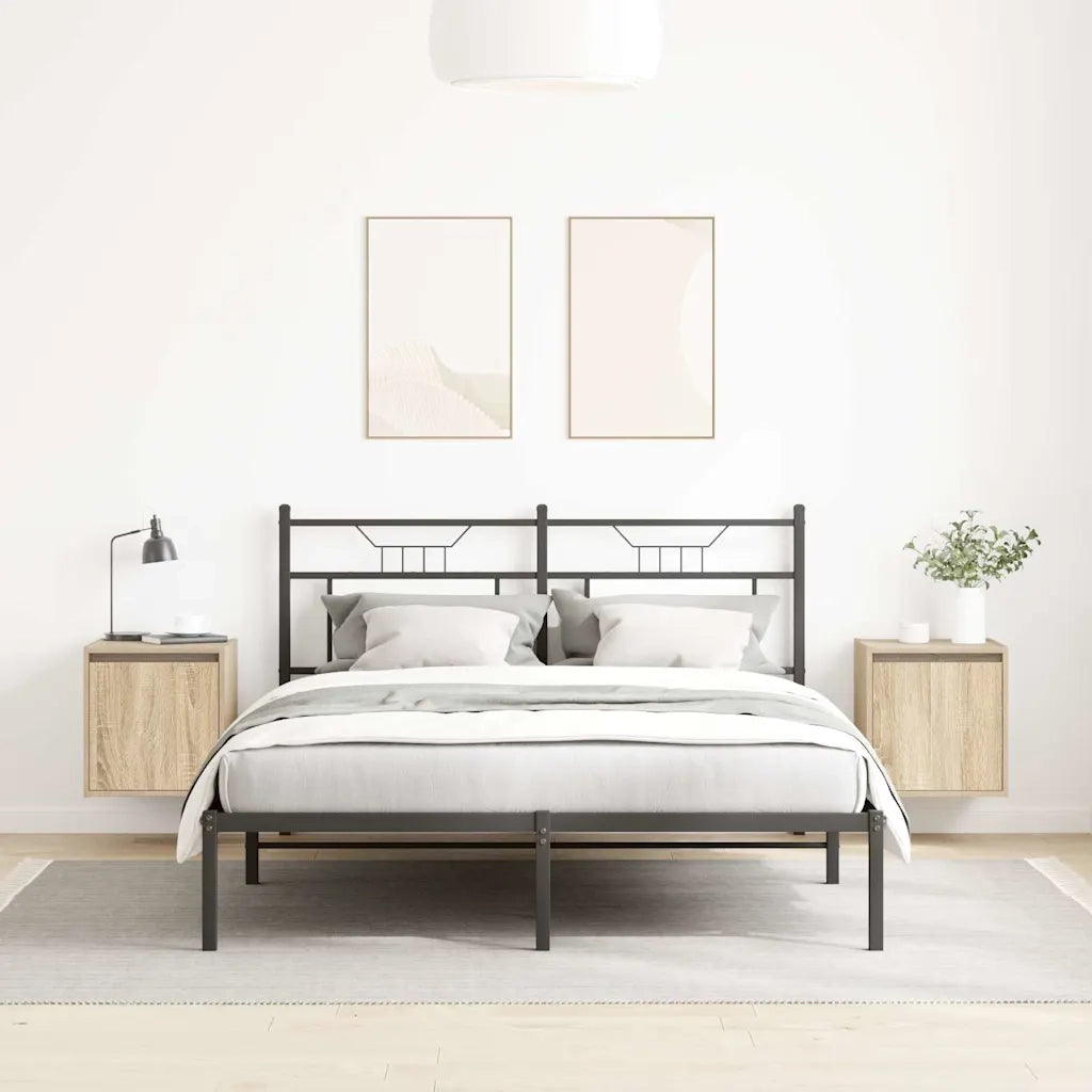Comodini a Muro 2 pz Rovere Sonoma 38x34x40 cm