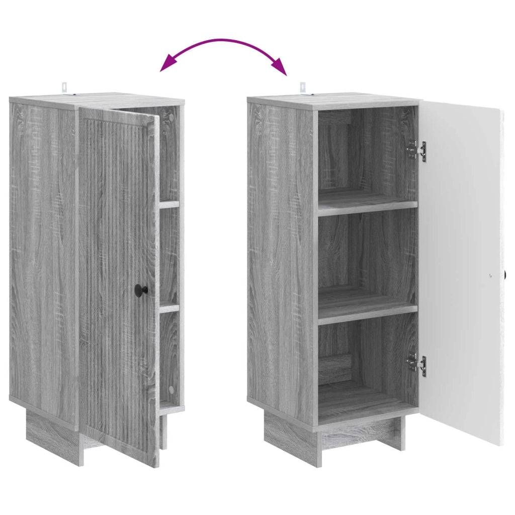 Credenza | Madia | Buffet da pranzo | Armadio da pranzo Sonoma grigio 33 x 34,5 x 90 cm Legno ingegnerizzato