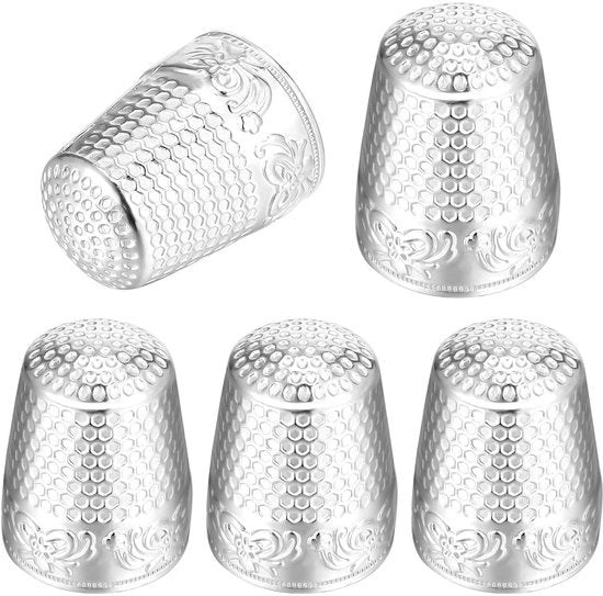 Kit di protezione per le dita in metallo - 5 pezzi - Adatto per progetti DIY - Ideale per lavori creativi - Compatibile con attrezzi da 1/4