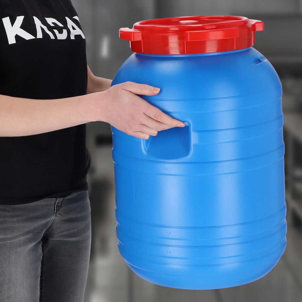 KADAX Barile in plastica da 30 litri per sottaceti di cavoli e cetrioli per acqua piovana Certificato