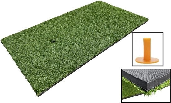Matto di pratica per golf 60x30 cm - matto di allenamento per golf con tiro in gomma