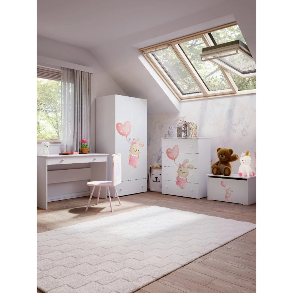 Scrivania BASIC bianca 110 cm con cassetto