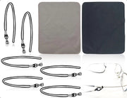 Set di 6 cinture per occhiali - Cintura per occhiali regolabile - Corda sportiva antiscivolo - Pannelli di pulizia microfibra - Duraturo - Comodo