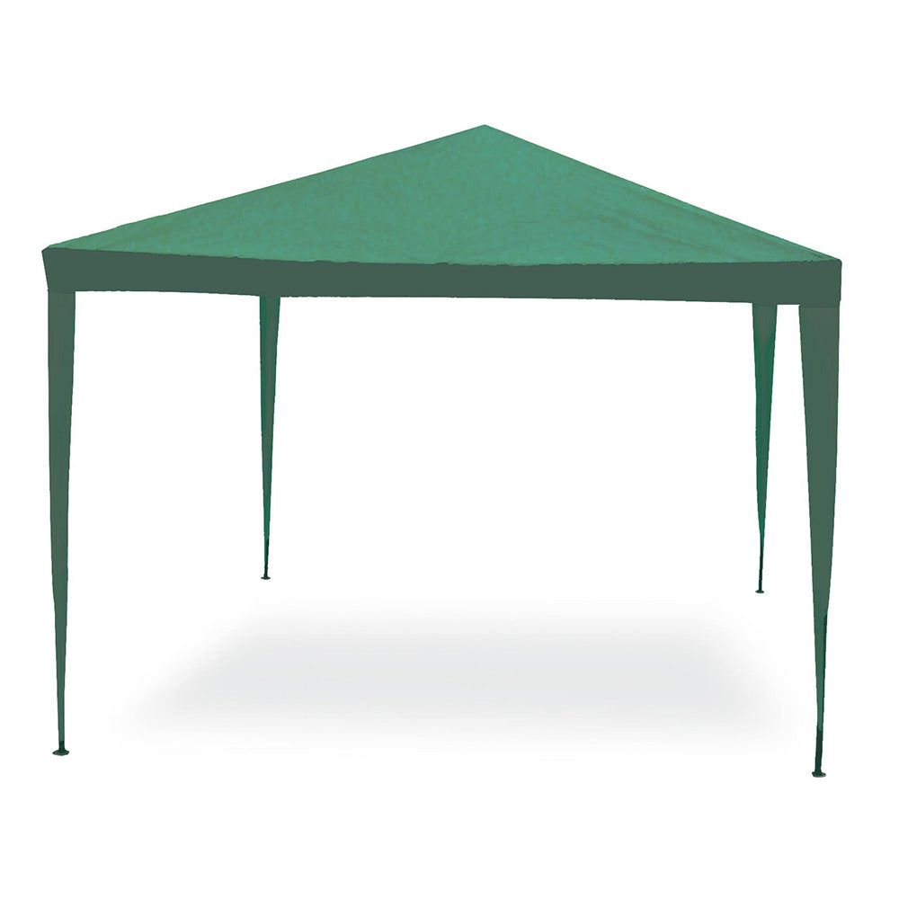 Gazebo  Struttura in Acciaio Tessuto Verde  3x3 metri