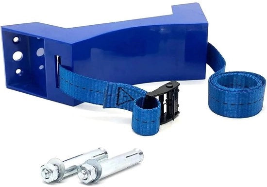 Supporto Gas Vasto Fissa - Montaggio a Parete - Kunststof/Staal - Cintura di Sicurezza - Costruzione di Alta Qualità - Peso 325g - Supporto Cilindro a Gas